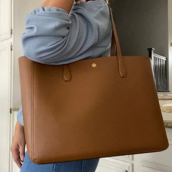 New Tory Burch large Blake tote & clutch park color - Picture 8 of 11